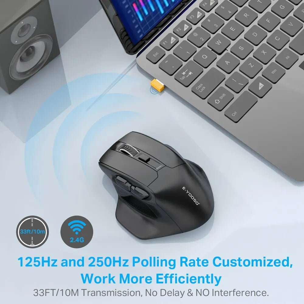 Best Gaming Mouse for Big Hands | E-YOOSO-PAW3212 4800 DPI 5 Buttons - Digital Edges | Online Electronics Store