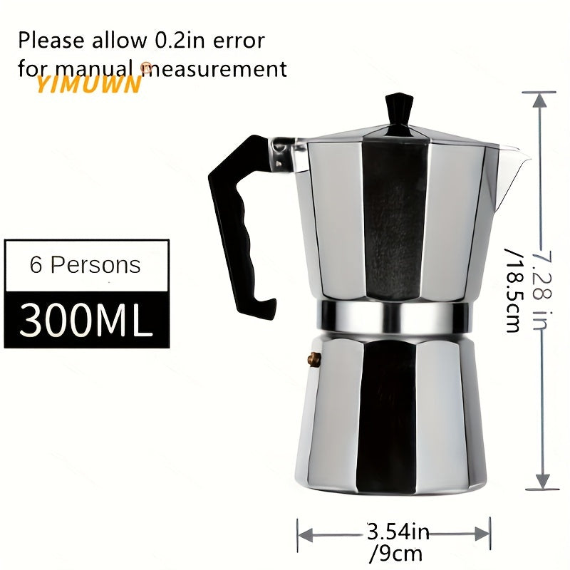 Italian Style Stovetop Espresso Maker - Aluminium Mokka Pot - Digital Edges | Online Electronics Store