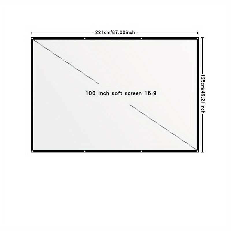 Portable Projector Screen - 16:9 HD"