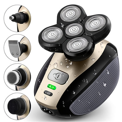 Ultimate Electric Head Shaver - Cordless, Rechargeable, Waterproof with Rotary Blades, Clippers, Nose Trimmer, Massager - USB Charging - Digital Edges | Online Electronics Store