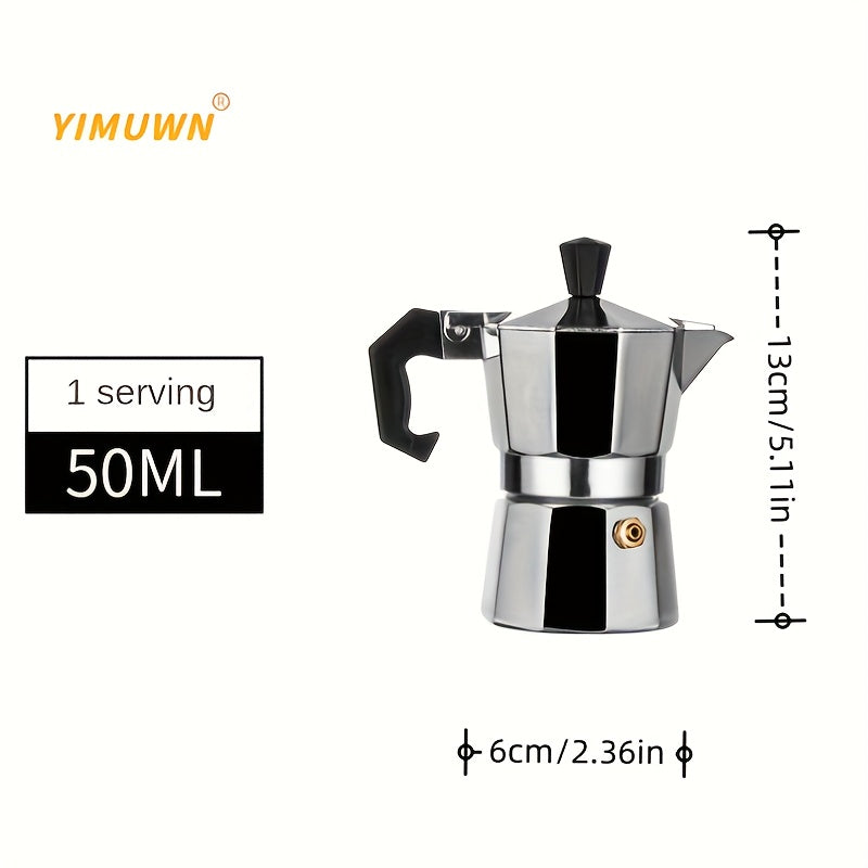 Italian Style Stovetop Espresso Maker - Aluminium Mokka Pot - Digital Edges | Online Electronics Store