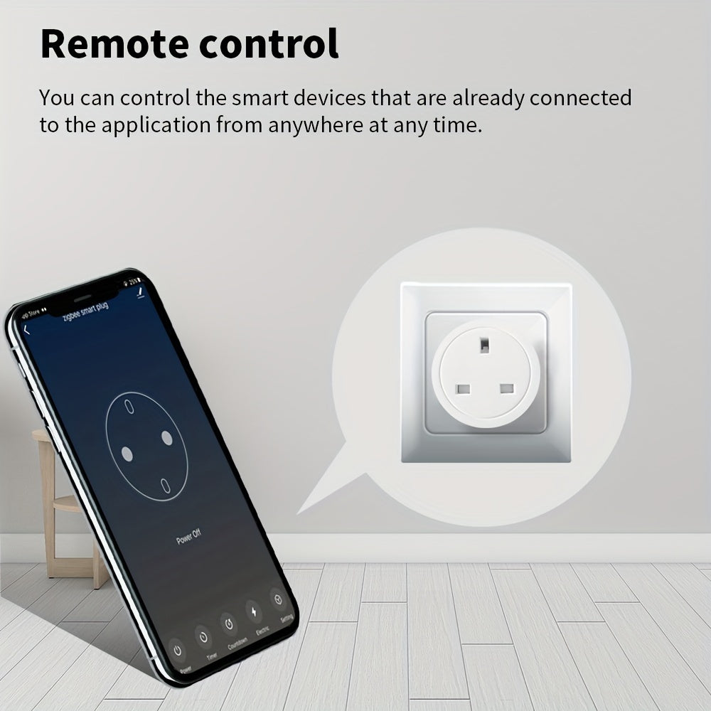 Smart Plug WIFI Socket UK 20A 16A Timing Function Tuya Smart Life APP Works With Alexa Google Home - Digital Edges | Online Electronics Store