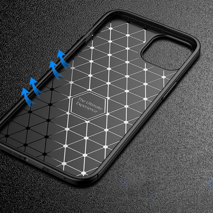 Matte Phone Case Carbon Fiber Soft Cover For IPhone 14 Pro Max IPhone 14 Plus IPhone 13 Pro Max IPhone 13 Mini IPhone 12 Pro Max IPhone 12 Mini IPhone 11 Pro Max IPhone XS MAX IPhone XR IPhone 7 Plus - Digital Edges | Online Electronics Store