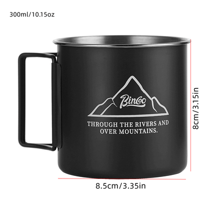 304 Stainless Steel Portable Folding Coffee Mug - Perfect for Outdoor Camping & Household Use! - Digital Edges | Online Electronics Store