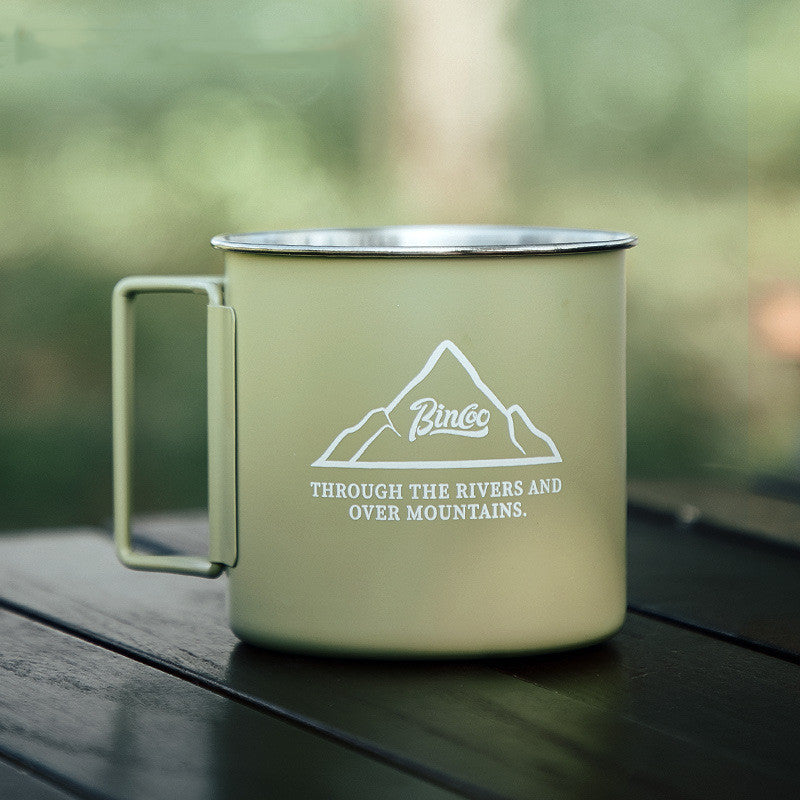 304 Stainless Steel Portable Folding Coffee Mug - Perfect for Outdoor Camping & Household Use! - Digital Edges | Online Electronics Store