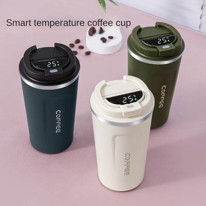 Stainless Steel Coffee Cup, Temperature Measurement And Insulation Cup