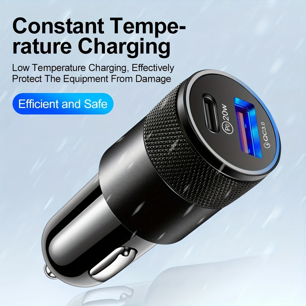 USB Car Charger (fast Charger For Apple IPhone14 11 12 13 Pro/ Redmi/Samsung C PD Car Charger 3.0 Quick Charger USB + PD Fast Car Phone Charger 3.1 A Fast Car Charger Office Accessories, School Supplies, Perfect Gift For Christmas Birthday - Digital Edges | Online Electronics Store