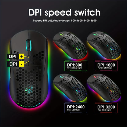 Wireless Gaming Keyboard And Mouse Combo, 2200mAh Mini 61 Keys Mechanical Feeling Keyboard With BT 5.1&2.4G Wireless Dual Modes,RGB Backlit Wireless Lightweight Gaming Mouse For PC/Gamer - Digital Edges | Online Electronics Store