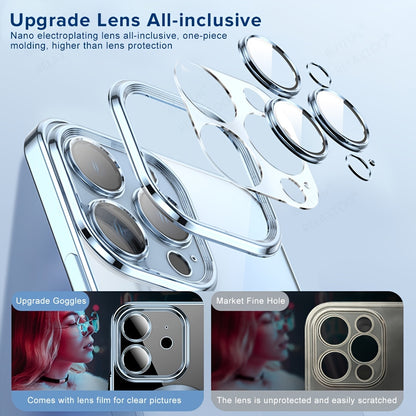 Luxury Plating Clear Adsorption Case: Transparent Magnetic Wireless Charging Case For IPhone 14 Pro Max/14 Pro/14 Plus/14/13 Pro Max/13 Pro/13/12 Pro Max/12 Pro/12/11 Pro Max/11 Pro/11 - Digital Edges | Online Electronics Store