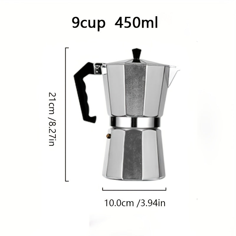 Italian Style Stovetop Espresso Maker - Aluminium Mokka Pot - Digital Edges | Online Electronics Store