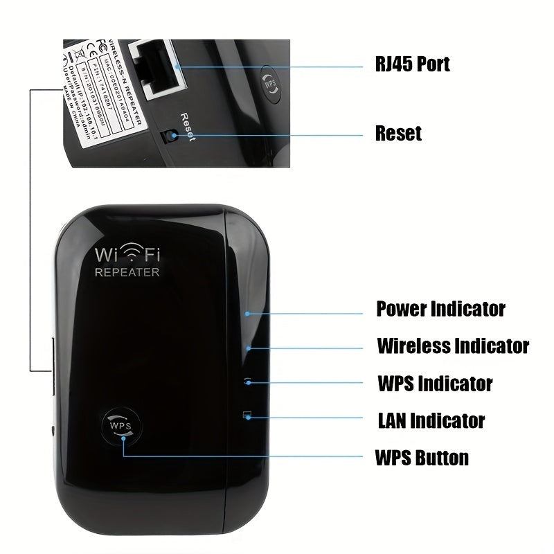 UK Plug, WiFi Extender, WiFi Signal Booster Up To 3000 Sq.ft And 28 Devices, WiFi Range Extender, Wireless Internet Repeater, Long Range Amplifier With Ethernet Port, 1-Tap Setup, Access Point, Alexa Compatible - Digital Edges | Online Electronics Store