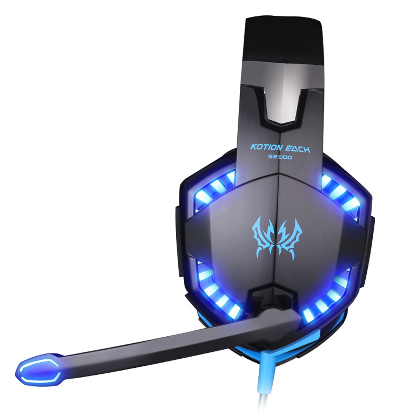 G2000 Gaming Headset: Experience Immersive Audio With Noise Cancelling Mic, LED Lights & Soft Memory Earmuffs - Digital Edges | Online Electronics Store