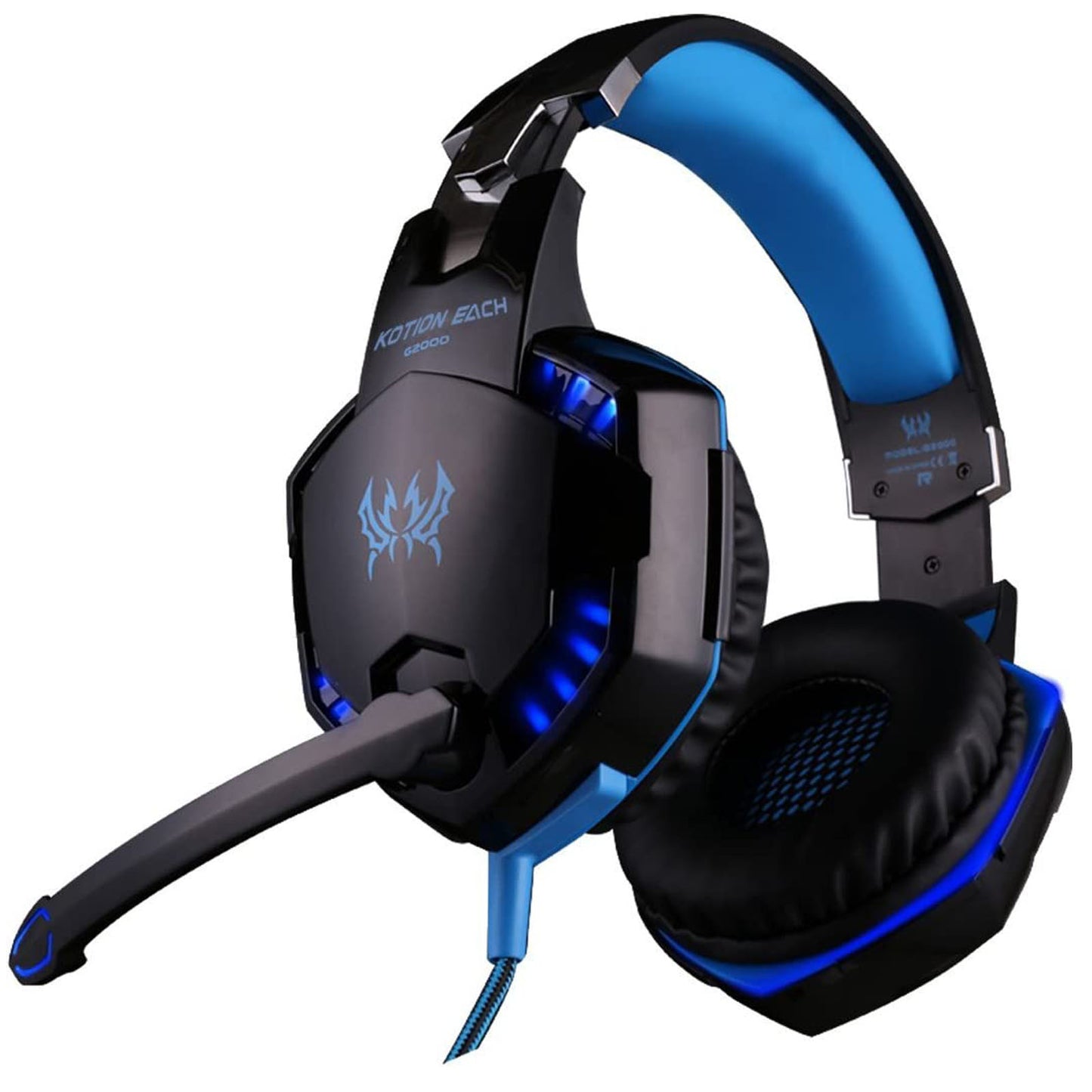 G2000 Gaming Headset: Experience Immersive Audio With Noise Cancelling Mic, LED Lights & Soft Memory Earmuffs - Digital Edges | Online Electronics Store