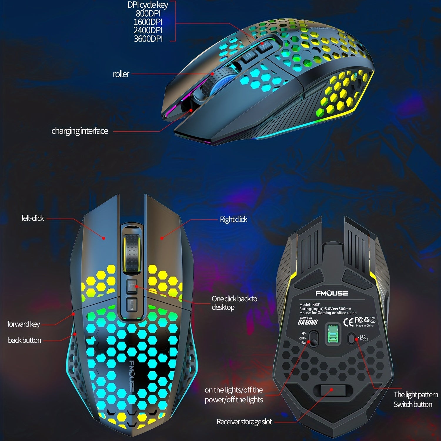 2.4G Rechargeable Wireless Mouse