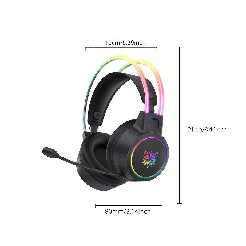 ONIKUMA Gaming Headset: RGB Aluminum Frame, Surround Sound, Compatible With PC & Mobile - Get Superior Audio Quality Now! - Digital Edges | Online Electronics Store