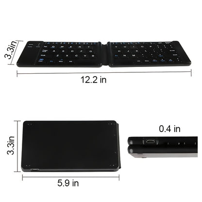 Wireless Folding BT Magnetic Keyboard For Phones & Tablets - Digital Edges | Online Electronics Store