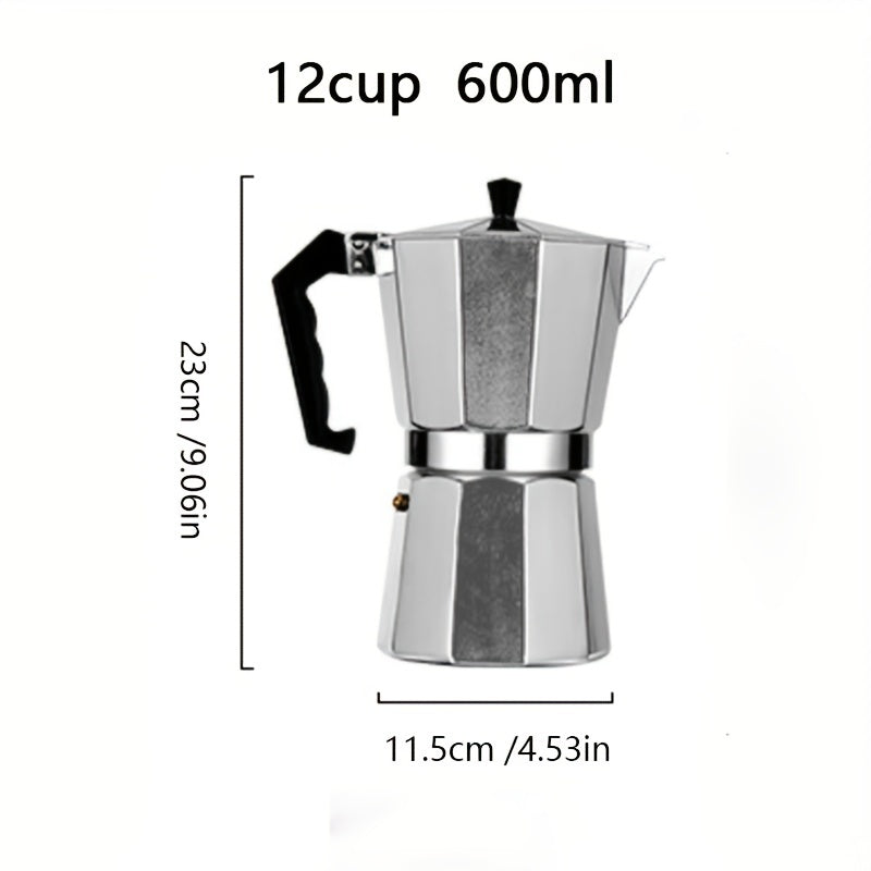 Italian Style Stovetop Espresso Maker - Aluminium Mokka Pot - Digital Edges | Online Electronics Store