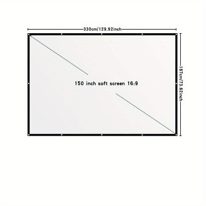 Portable Projector Screen - 16:9 HD"