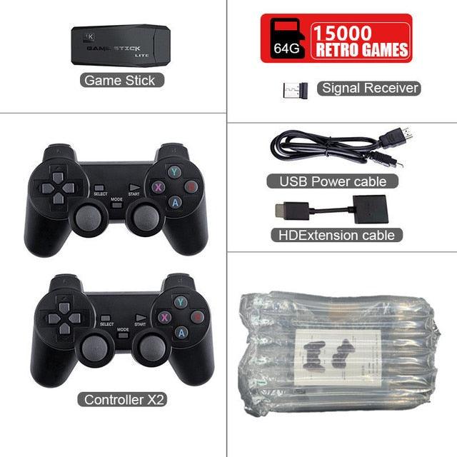 Video Game Console 2.4G Double Wireless Controller Game Stick 4K 20000 games 64GB 32GB Retro games For TV boy gift - Digital Edges | Online Electronics Store