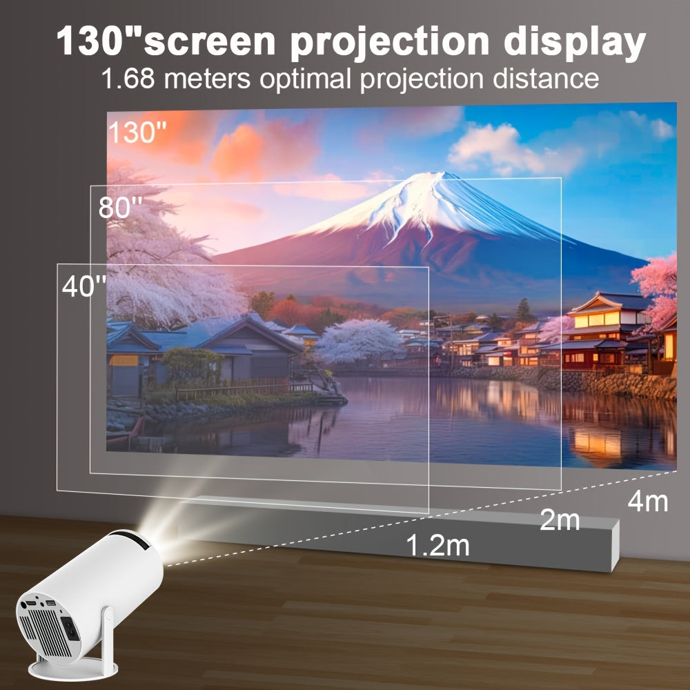 Projector For Android 11.0 200ANSI WiFi6 UK Plug All winner H713 Mali-G312 Dual WIFI HD 1280*720p Wireless 5.0 4K Auto Correction Home Theatre - Digital Edges | Online Electronics Store