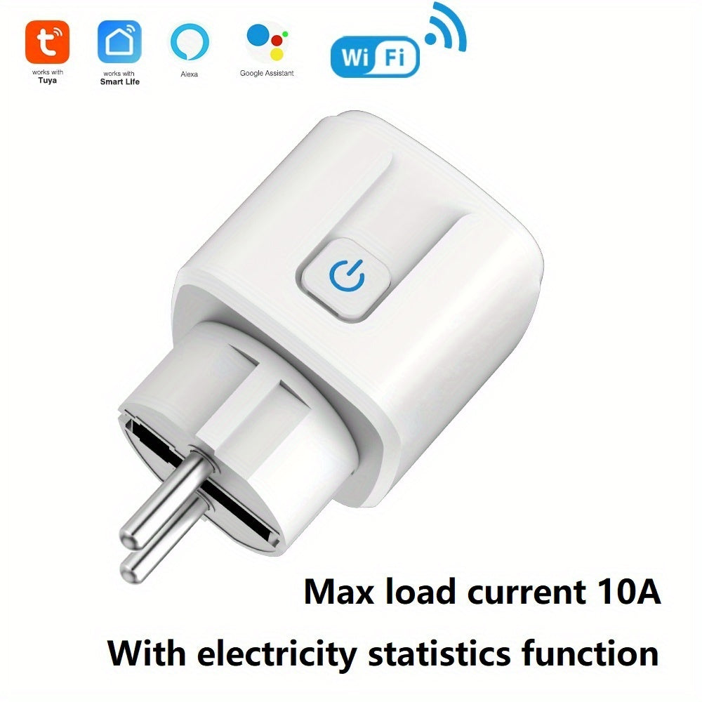 Smart Plug Wifi EU Power IOS & Android Install Tuya Or SmartLife APP, Socket Adaptor 16A Wireless Remote Siri Voice Control, Support Alexa Google Assistant DuerOS Rokid Dingtone Voice Control - Digital Edges | Online Electronics Store