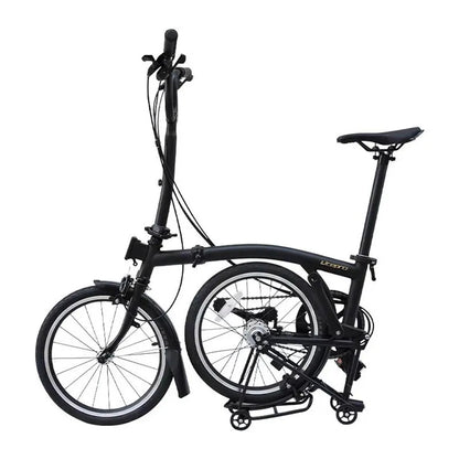 16 Inch Internal 3 External 2 Speed Horizontal Handle Folding Bicycle M handle Chrome Molybdenum Steel Bike Vehicle