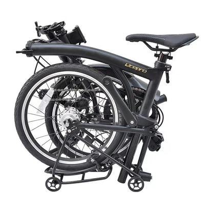 16 Inch Internal 3 External 2 Speed Horizontal Handle Folding Bicycle M handle Chrome Molybdenum Steel Bike Vehicle