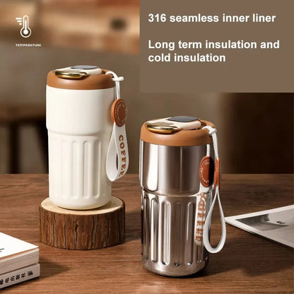 Smart Thermos Bottle Water Digital LED Temperature Coffee Mug Cup Stainless Steel Hydroflask Portable Thermoses Gift Student - Digital Edges | Online Electronics Store