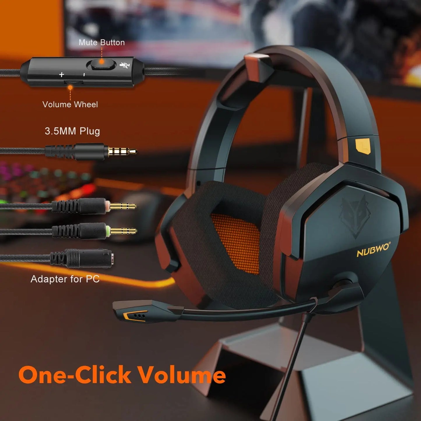 Experience Immersive Gaming with NUBWO N16D Noise-Canceling Gaming Headset - Digital Edges | Online Electronics Store