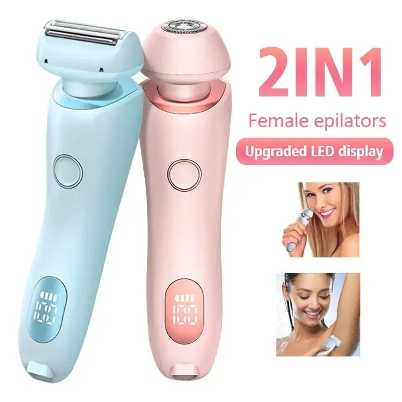 Electric Razors for Women 2 In 1 Bikini Trimmer Face Shavers Hair Removal for Underarms Legs Ladies Body Trimmer IPX7 Waterproof - Digital Edges | Online Electronics Store