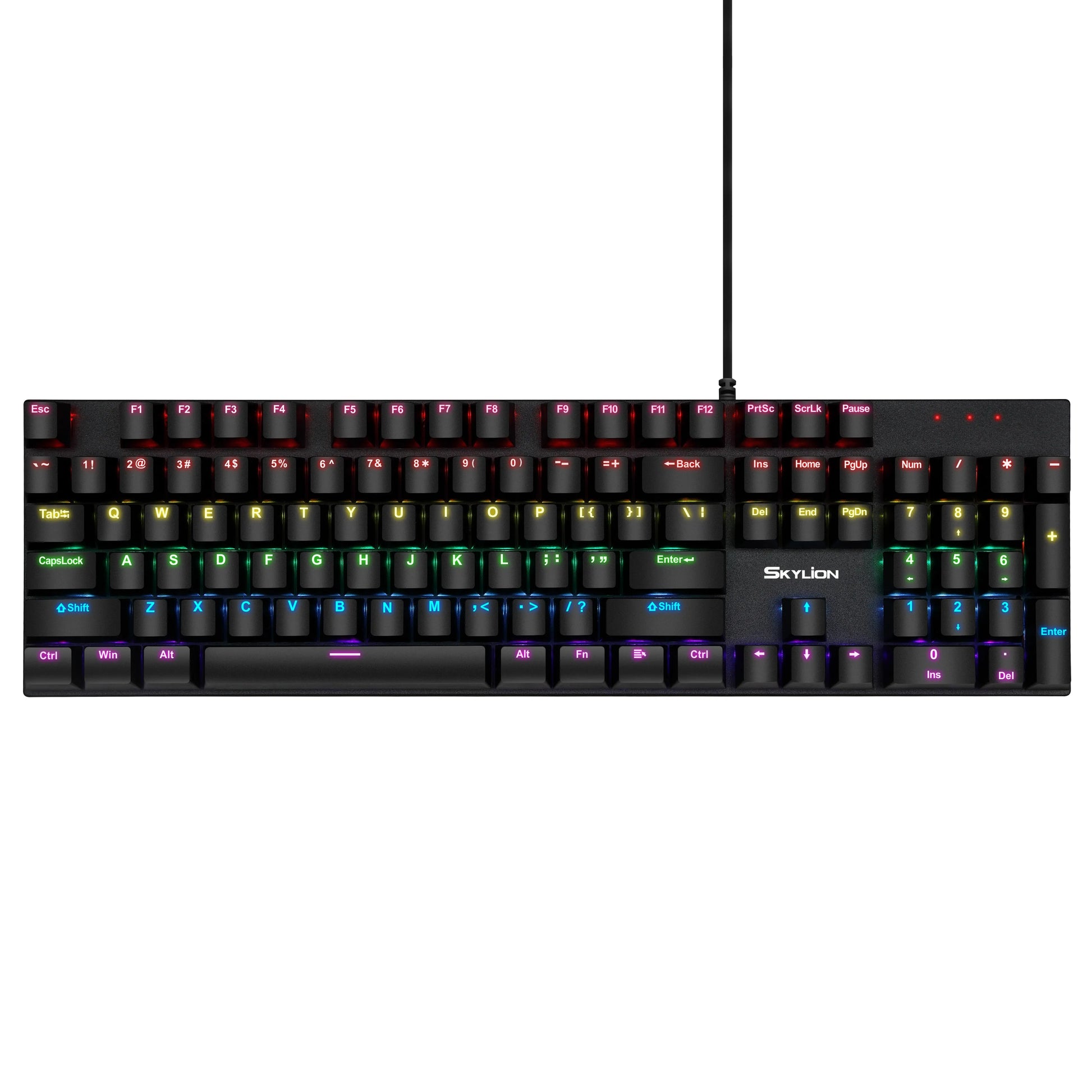 SKYLION G300 Wired Mechanical Keyboard 28 Kinds of Colorful Lighting Gaming and Office For Windows and IOS System - Digital Edges | Online Electronics Store