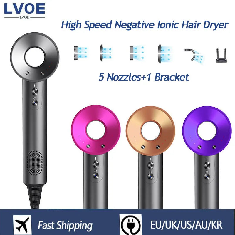 Ionic Hair Dryer Professinal Leafless Hair Care Constant Temperature Anion Electric Dryer Home Appliances Blow Dryer - Digital Edges | Online Electronics Store