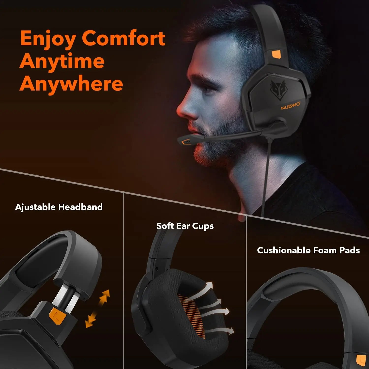 Experience Immersive Gaming with NUBWO N16D Noise-Canceling Gaming Headset - Digital Edges | Online Electronics Store