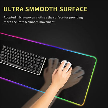 XXL RGB Gaming Mouse Pad Dragon Desk Mat HD Black Gamer Accessories Large LED Light MousePads PC Computer Carpet With Backlit - Digital Edges | Online Electronics Store