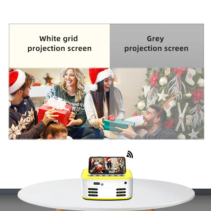 VEIDADZ Projector Screen White Grid Anti-Light 16:9 Projection Screen 60 72 84 100 120 130 in Reflective Cloth for Home Theatre - Digital Edges | Online Electronics Store