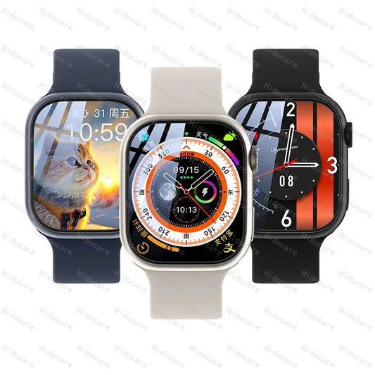 4G SIM Card Android Watch 1.96" Curved Screen AMOLED Men Woman Wifi GPS Connected Waterproof Clock Korean Polish Original 2024