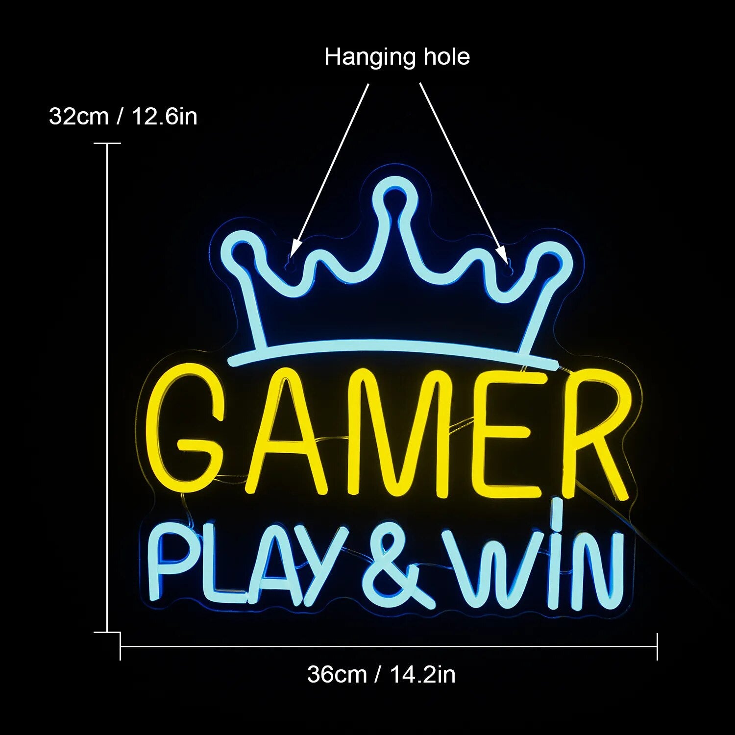 Game Room Neon Sign LED Sign Bedroom Wall Decoration 