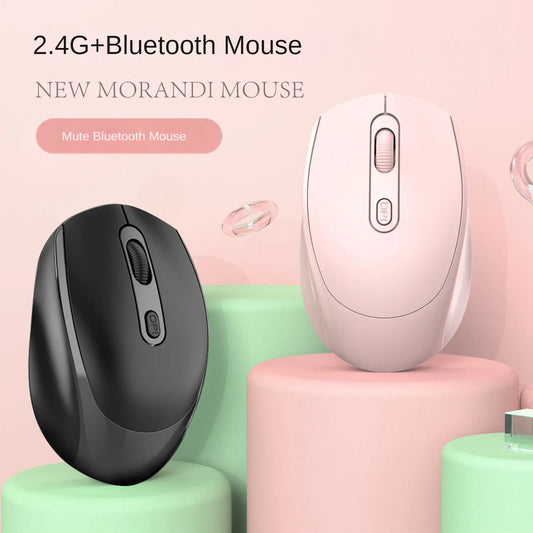 Rechargeable Bluetooth 5.2 Mouse USB Dual Mode 2.4G Wireless Mouse 1200 DPI For MacBook Tablet Laptop PC Gaming Accessories - Digital Edges | Online Electronics Store