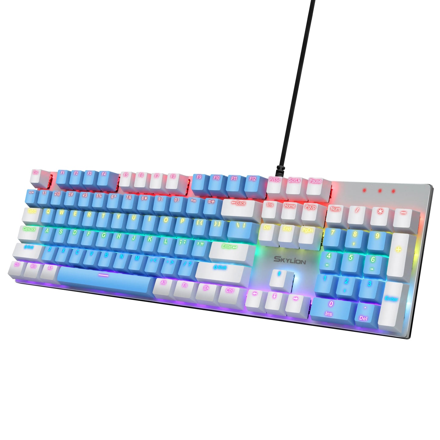 SKYLION G300 Wired Mechanical Keyboard 28 Kinds of Colorful Lighting Gaming and Office For Windows and IOS System - Digital Edges | Online Electronics Store