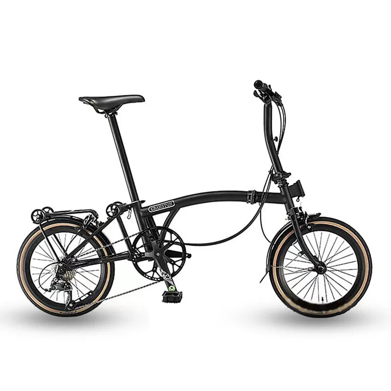 Folding bike bicycle ultra-light portable retro small 9 shifter Bicycle Double Variable Speed