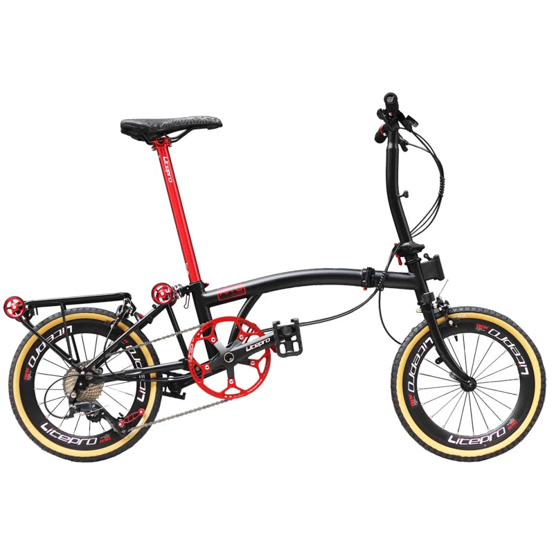 Folding bike bicycle ultra-light portable retro small 9 shifter Bicycle Double Variable Speed