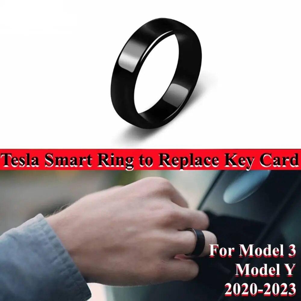 Tesla Smart Ring Accessories Ceramic Ring for Model 3 Model Y 2020-2023 to Replace Key Card Key Fob Made With Original Chips - Digital Edges | Online Electronics Store