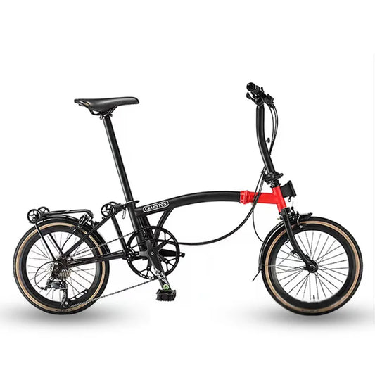 Folding bike bicycle ultra-light portable retro small 9 shifter Bicycle Double Variable Speed