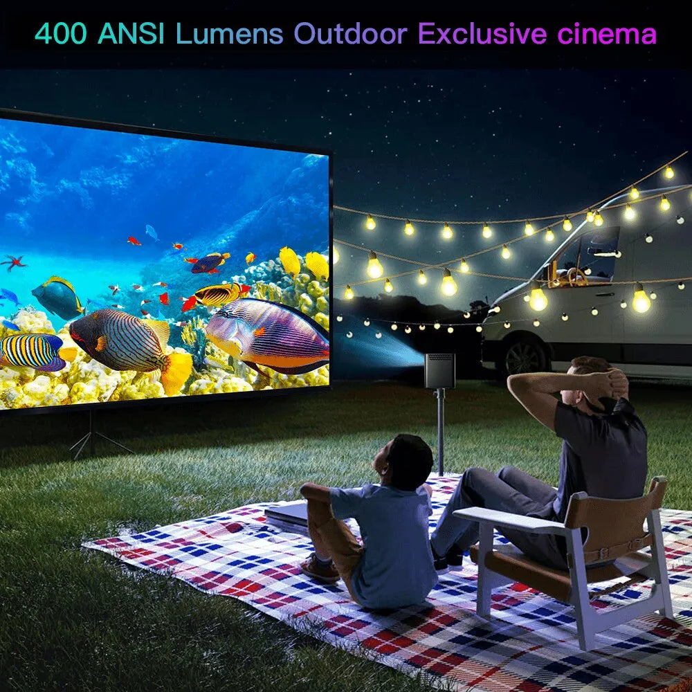 Projector Android Wifi 4k Smart Portable S30MAX Projector with WiFi and Bluetooth Pocket Outdoor 4K 9500L Android 10.0 Projector - Digital Edges | Online Electronics Store