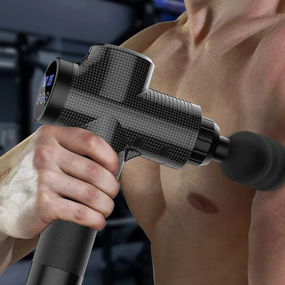 Fascial Massage Gun Electric Percussion Pistol Massager Body Neck Back Deep Tissue Muscle Relaxation Pain Relief Fitness - Digital Edges | Online Electronics Store