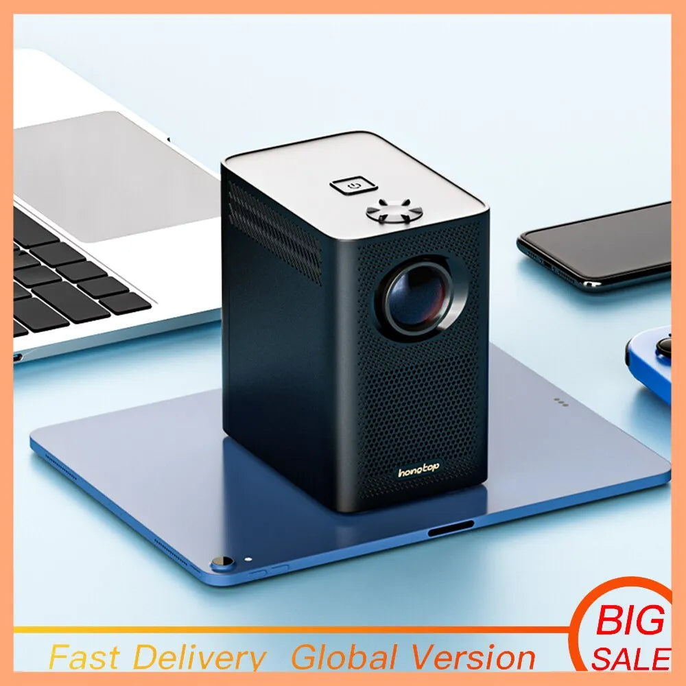 Projector Android Wifi 4k Smart Portable S30MAX Projector with WiFi and Bluetooth Pocket Outdoor 4K 9500L Android 10.0 Projector - Digital Edges | Online Electronics Store