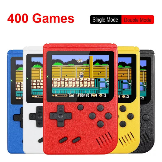 Retro Portable Mini Handheld Video Game Console 8-Bit 3.0 Inch Color LCD Kids Color Game Player Built-in 400 games - Digital Edges | Online Electronics Store