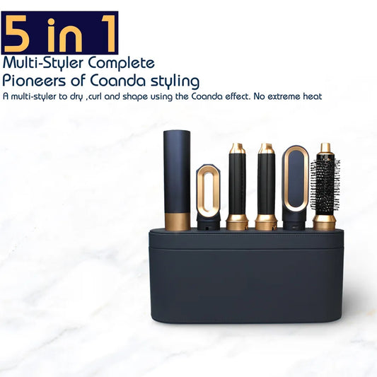 New Hair Dryer Multi Hair Styler 5 in1 Curling Iron Hair Straightener With Hair Brush Hairdryer For Hair Dryer Hair Multi Styler - Digital Edges | Online Electronics Store