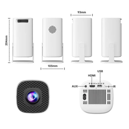 P30 Max Projector HD 1080P Android 11 Projector Video Game Console With 2 Wireless Game Controllers Built-in 3000 Games