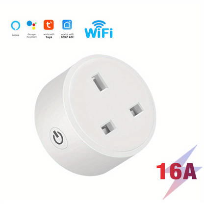 Smart Plug WIFI Socket UK 20A 16A Timing Function Tuya Smart Life APP Works With Alexa Google Home - Digital Edges | Online Electronics Store